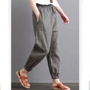 ONE Houndstooth pull on trouser